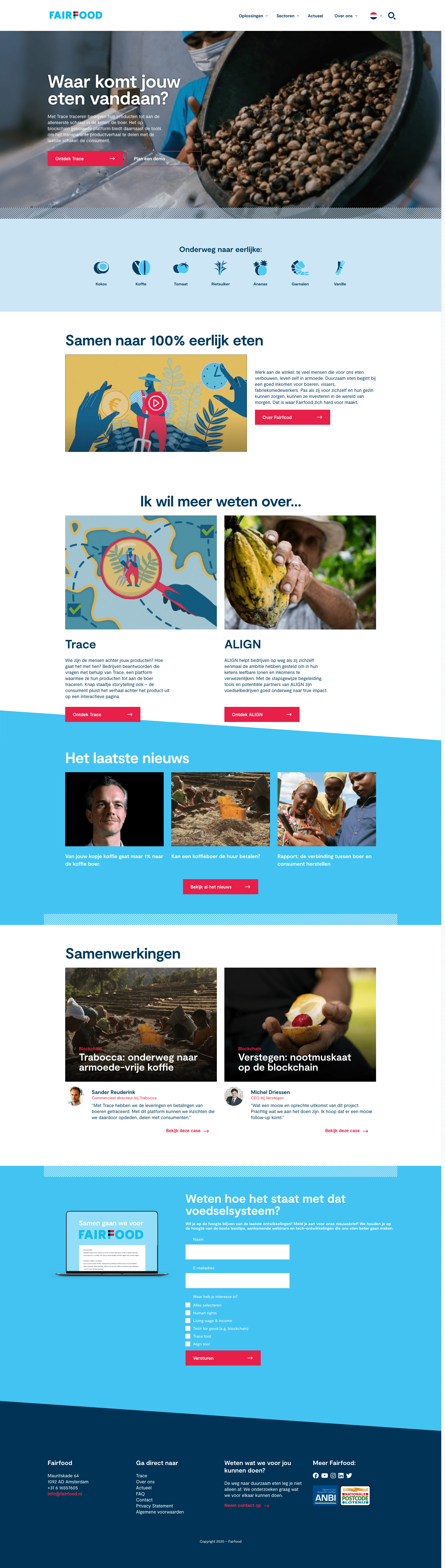 Fairfood website | Go2People Websites