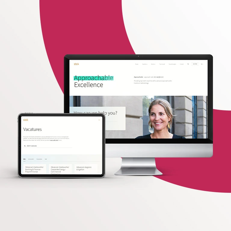 Nieuwe website voor Stek advocaten