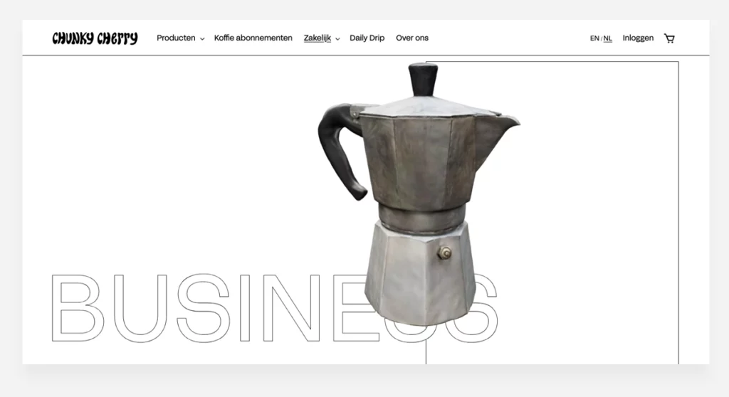 Shopify Webshop Chunky Cherry Coffee Business