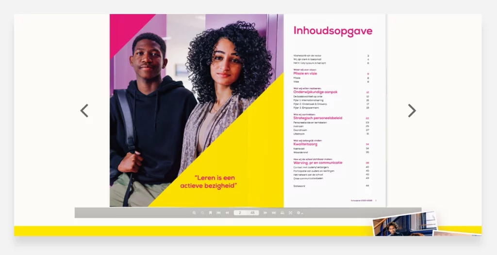 Functionaliteiten Website Ir. lelylyceum