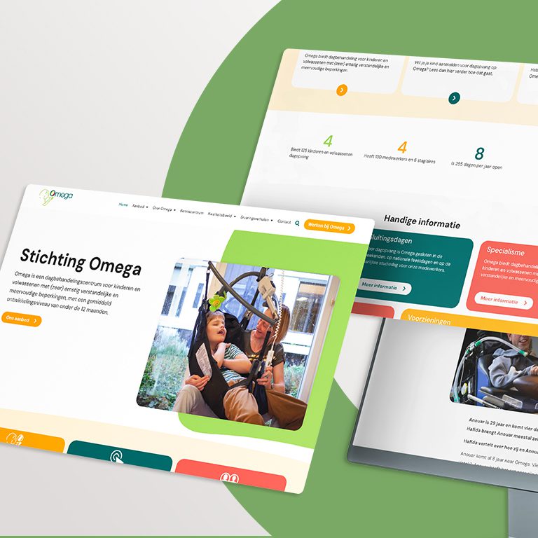 Website voor Stichting Omega