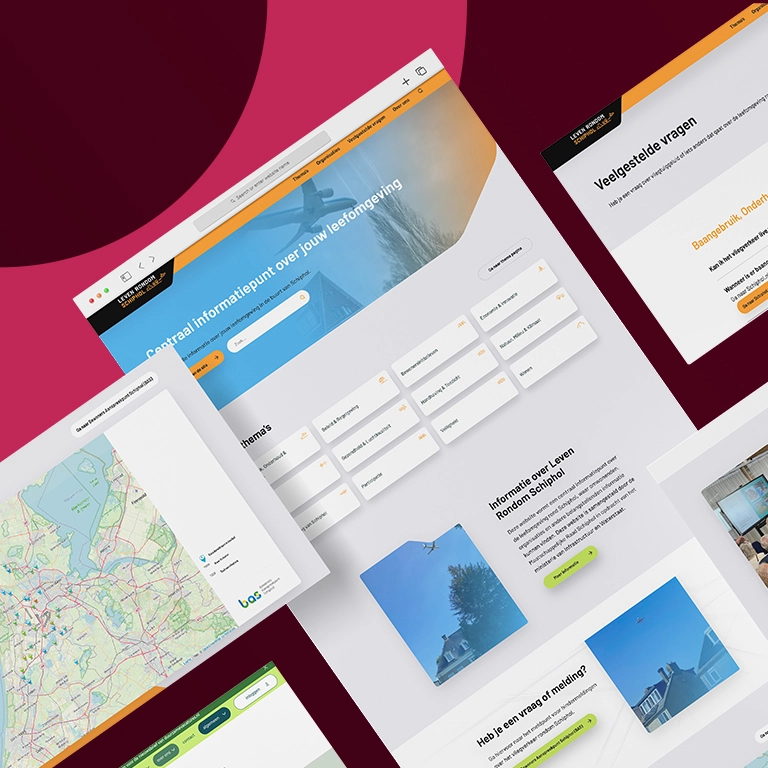 Wordpress Website Leven Rondom Schiphol