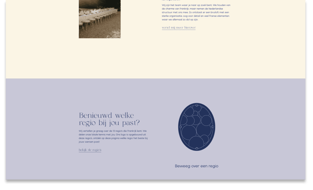 Trouwen in Frankrijk, een WordPress website gemaakt door Go2People.