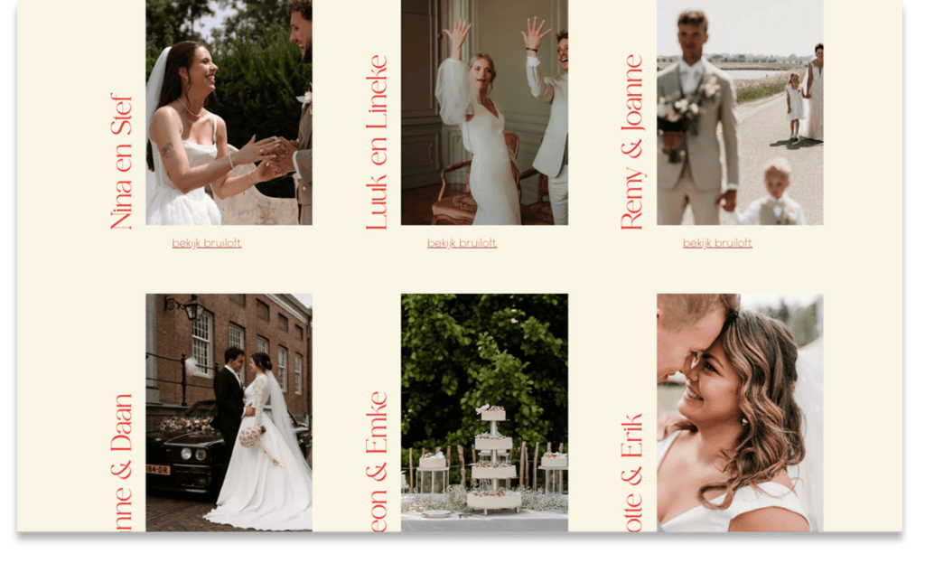 My-wedding.nl, inspiratie stories.WordPress website gemaakt door Go2People